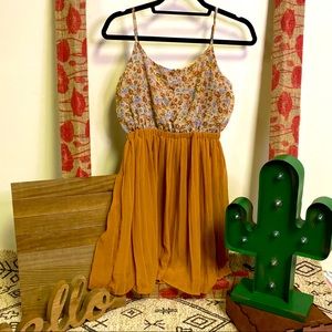 Floral Chiffon Boho Mini Dress